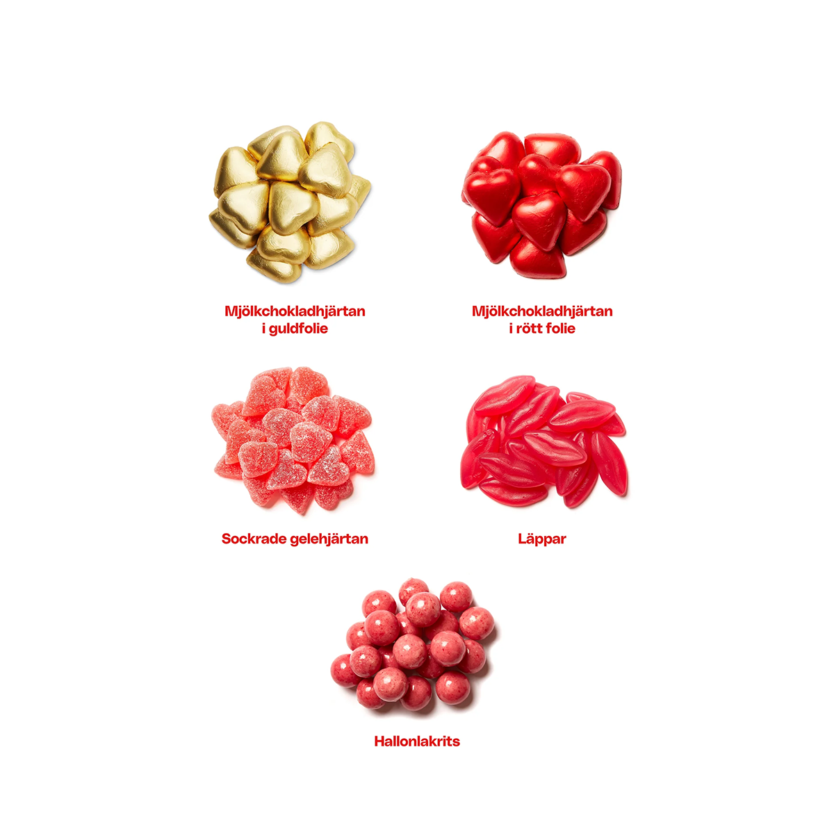 Cellofanpåse Heart – 150g
