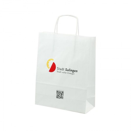 Papperskasse Basic Vit Medium