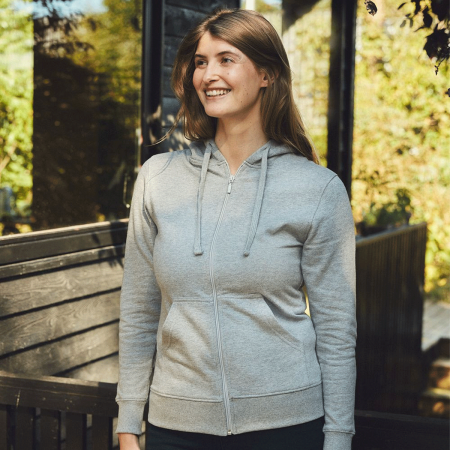 Neutral Ladies Zip Hoodie