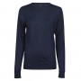 Stickad Crew Neck Dam