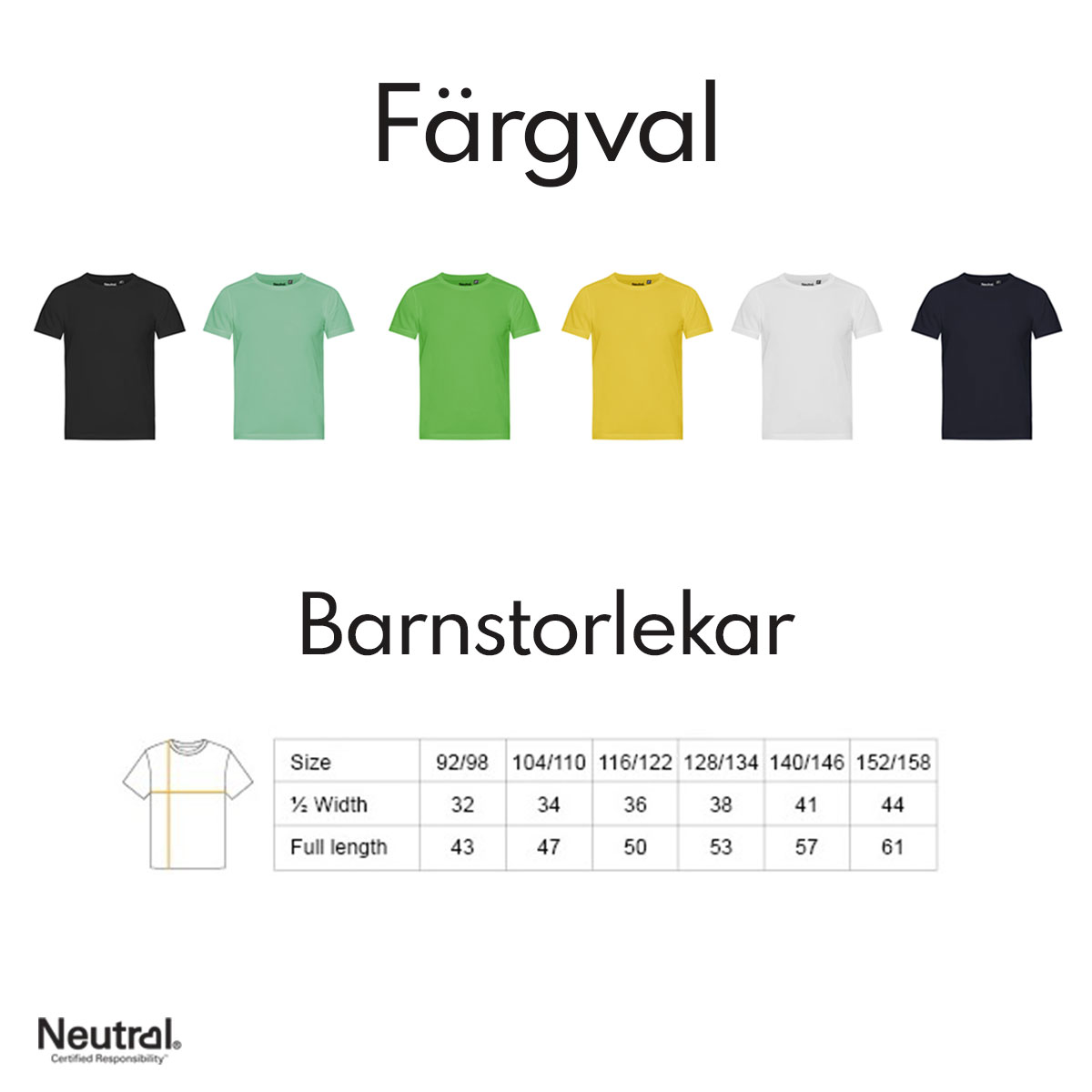 Neutral Kids Performance T-shirt 