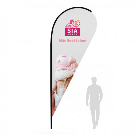 Beachflagga Drop Large 450cm