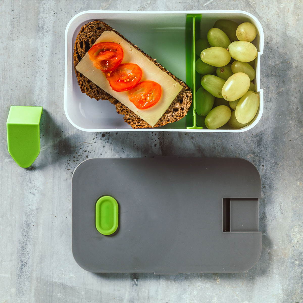 Lunchlåda med mobilhållare