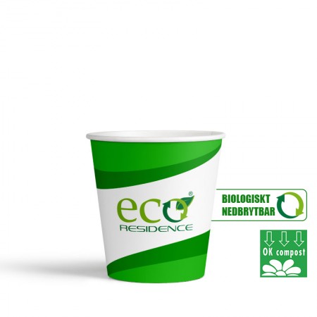 Pappersmugg BIO Enkelvägg XS