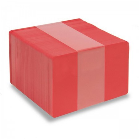 Röda plastkort