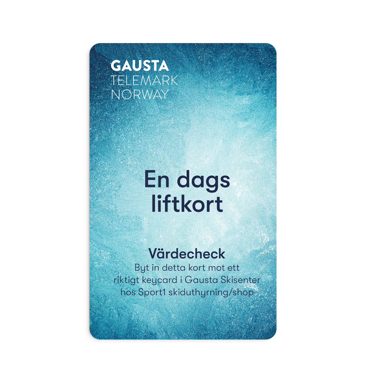 Plastkort Stående - med tryck